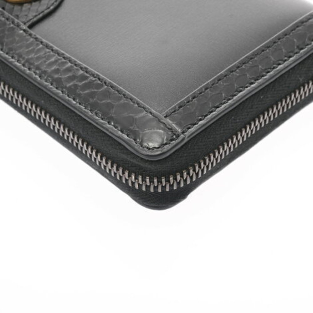 Gucci Offdia Wallet Black Python Leather Long - image 8